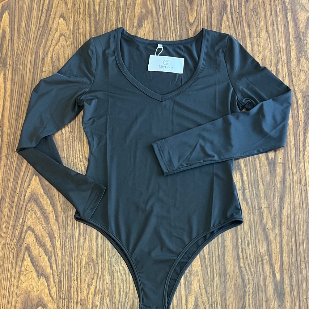 Black Long Sleeve Bodysuit